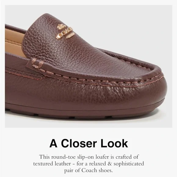 Make me an offer! Brand new dark brown Coach women’s loafers. Never worn, NWT - Picture 3 of 4